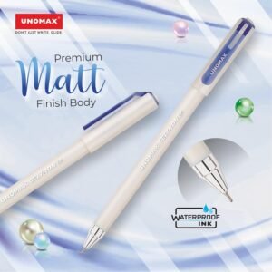 Unomax Geltron Pearl Gel Pen I Blue, Black,Green & Red | Pack of 1 Pens