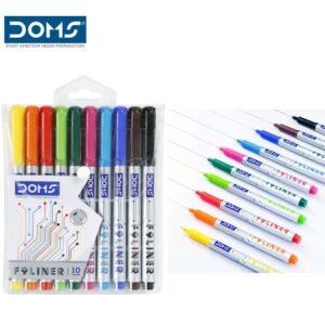 Doms F9 Fine Liner | Multicolor | Extra Fast and smooth Writings |  ‎Multicolor Body | Pack of 1