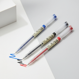 FLAIR Glass Gel Pen | Blue / Black | Water Proof Ink For Smooth Flow | Refillable Pen | Pack of 1 / 10 Pens