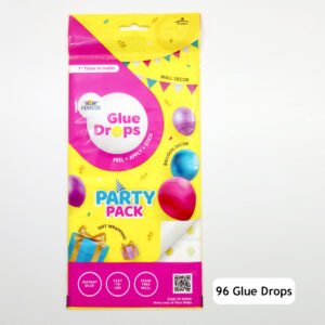 Instant Glue Drops Pack of 24 and 96  | Peel, Apply, Stick | Easy to Use for Events, Decorations & Craft Projects