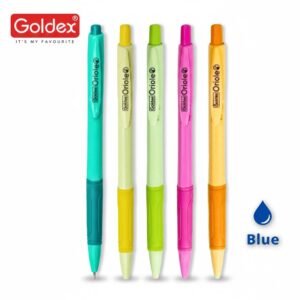 Goldex Oriole Ball Pen | Blue | Extra Fast and smooth Writings |  ‎Multicolor Body | Pack of 5 / 30 Pens